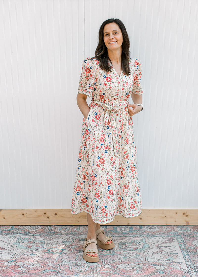 Rose Cream Dress