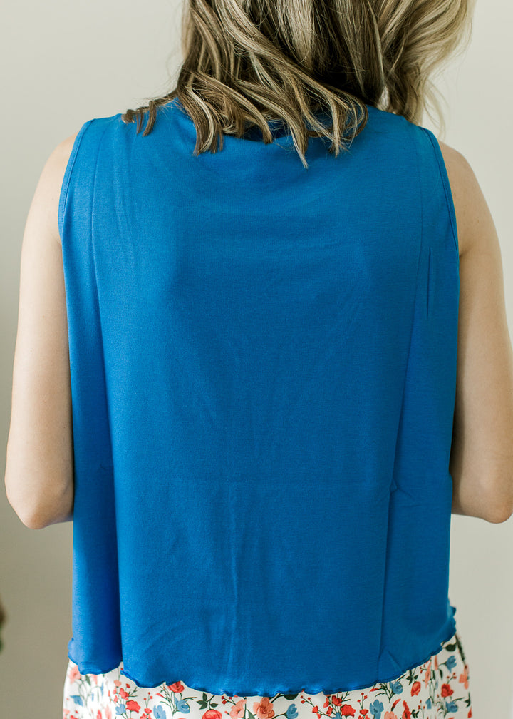 Royal Blue Lettuce Tank