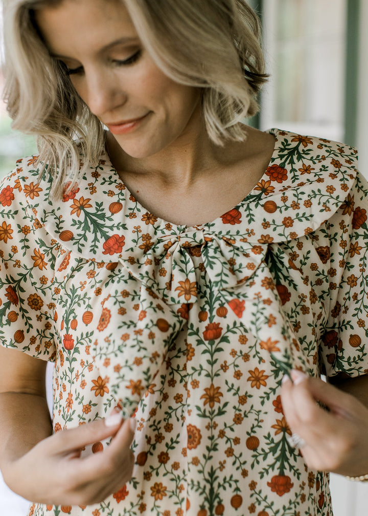 Sable in Retro Marigold Dress