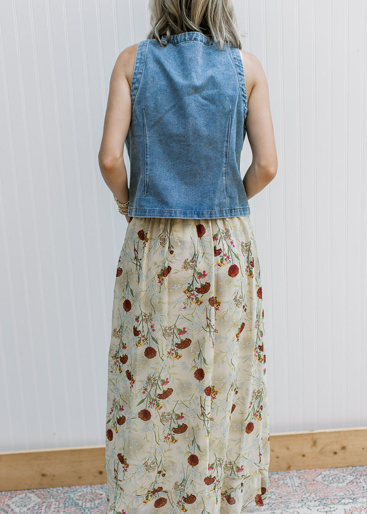 Slit Front Maxi Skirt