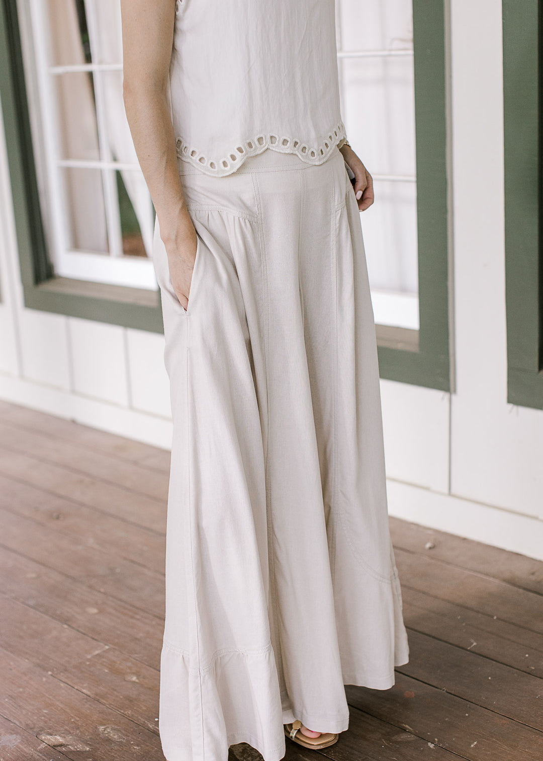 Taupe Linen Pants