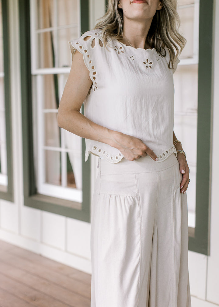 Taupe Linen Pants
