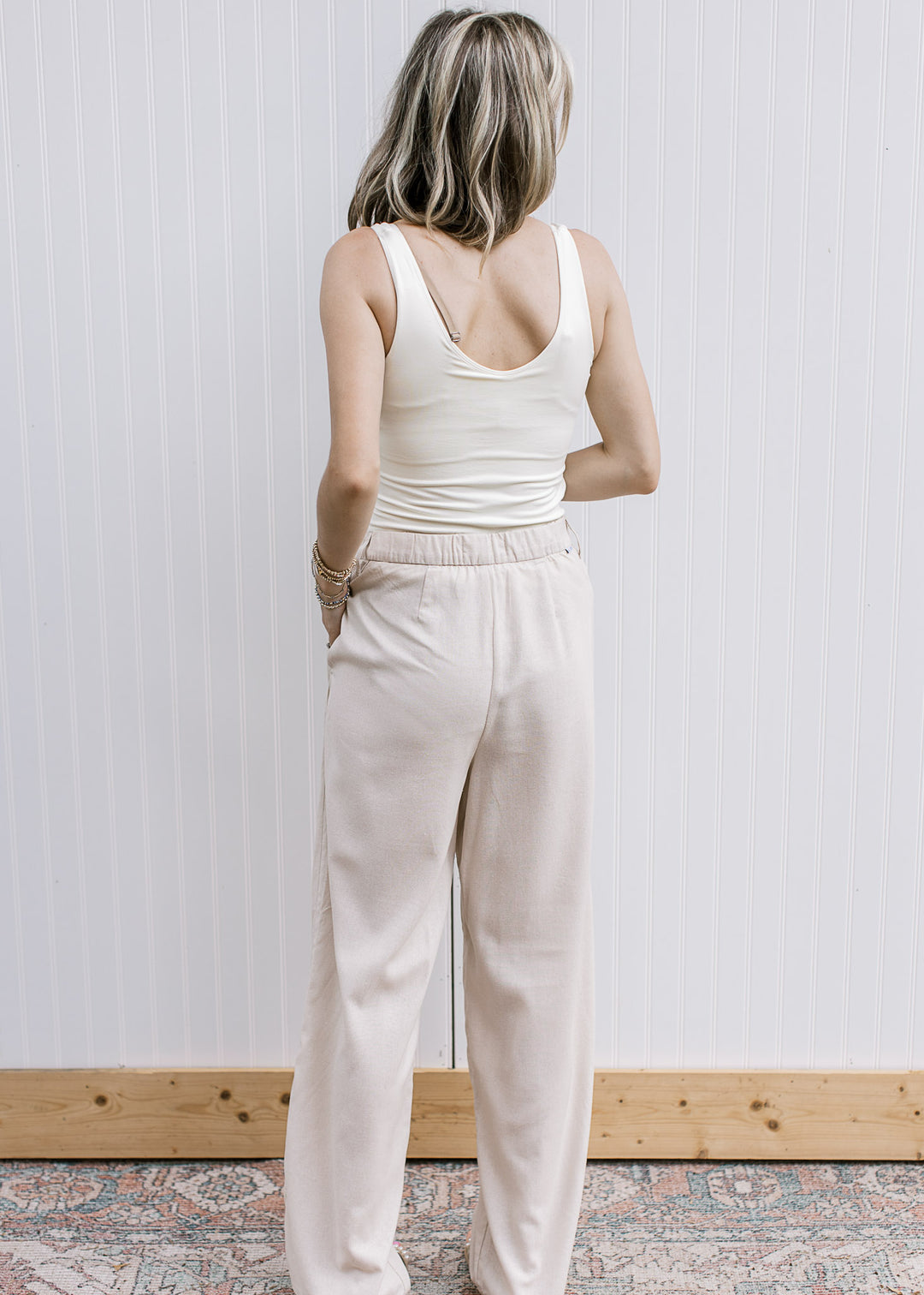 Taupe Pleated Pants