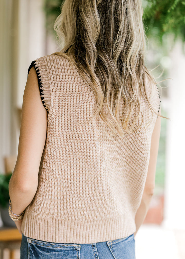 Taupe Transition Sweater Vest