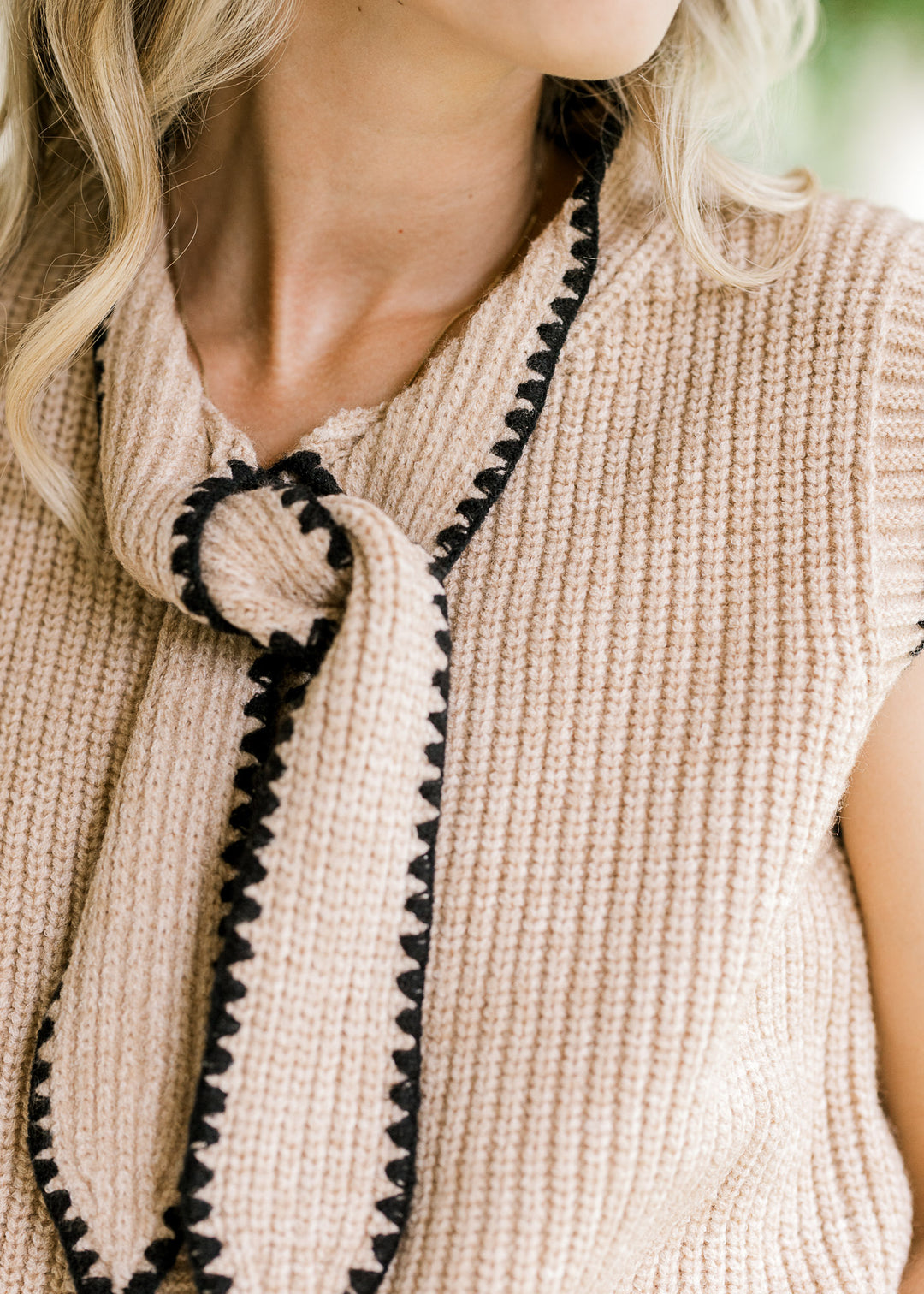 Taupe Transition Sweater Vest