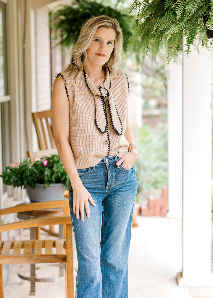 Taupe Transition Sweater Vest