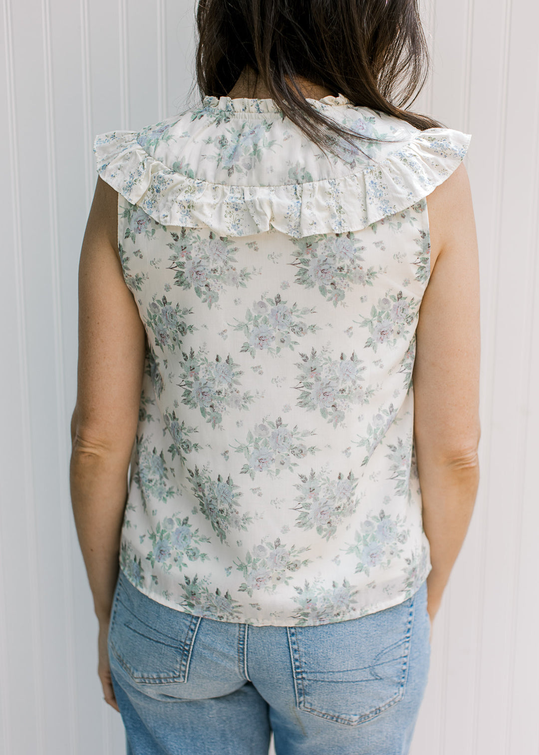 Tenley Blue Floral Blouse