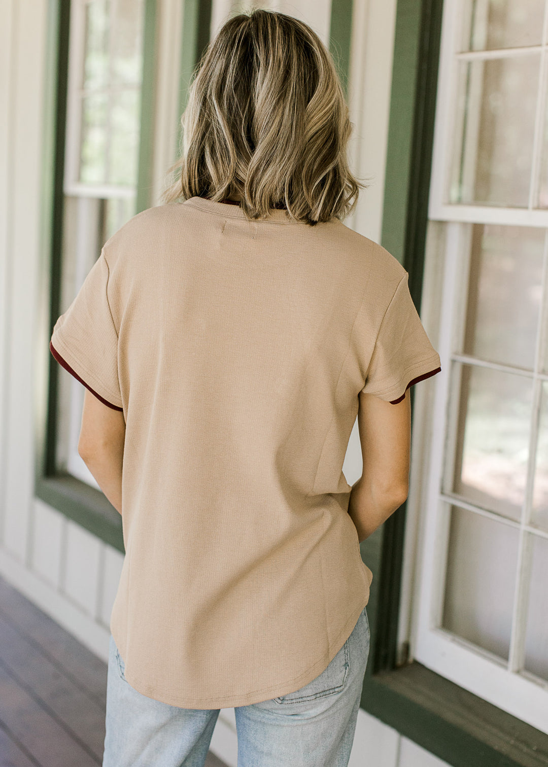 The Everyday Tee in Camel