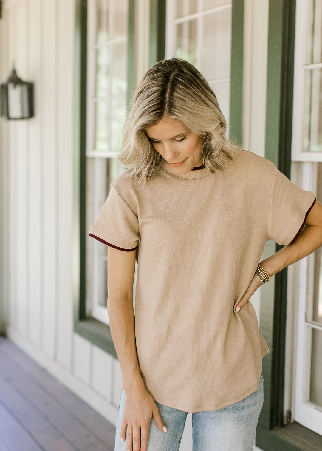 The Everyday Tee in Camel
