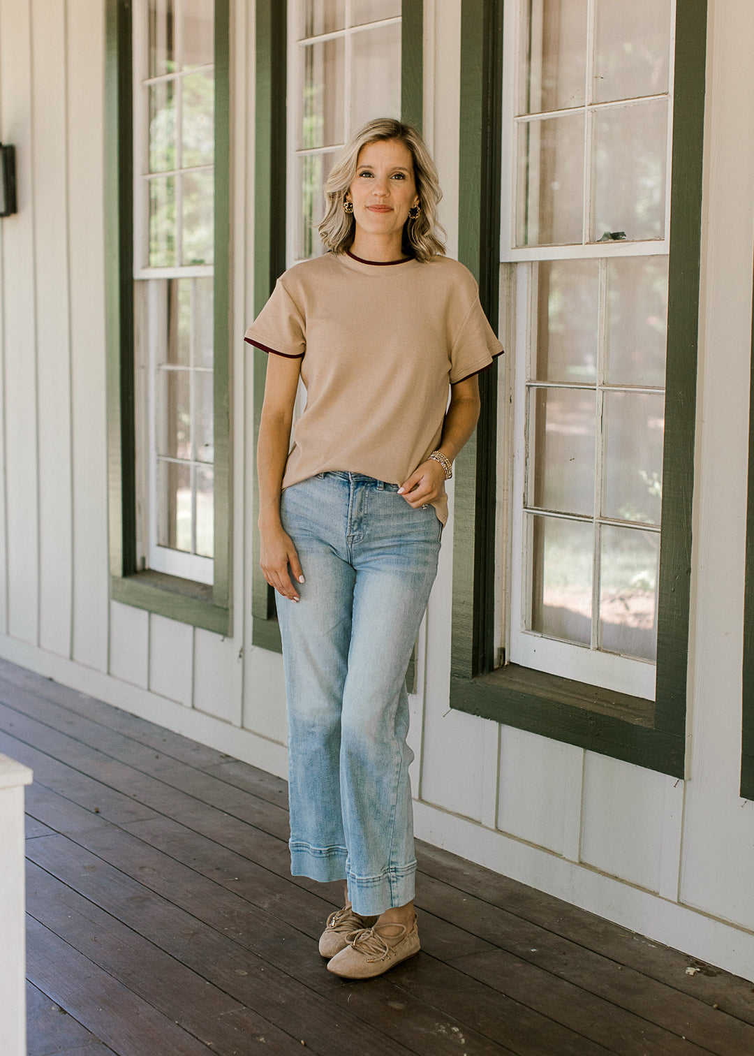 The Everyday Tee in Camel