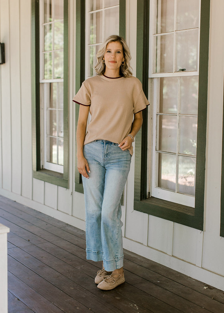 The Everyday Tee in Camel