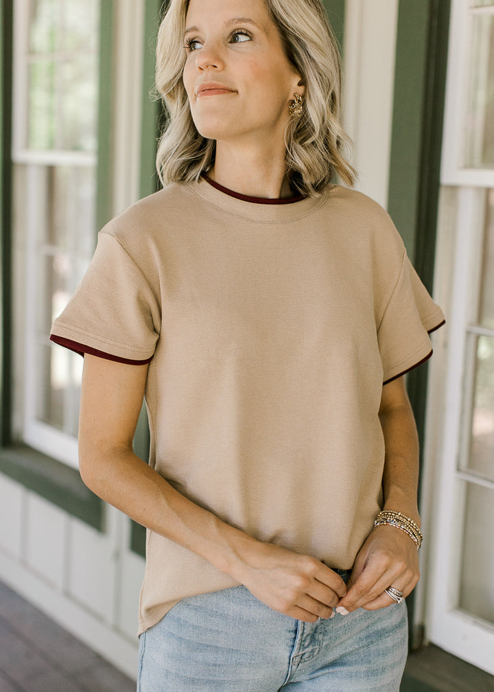 The Everyday Tee in Camel