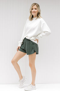 X Smoked Spruce Elastic Work Out Short
