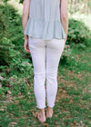 XYZ Judy Blue High Waisted White Skinny