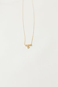 X Mom Heart Charm Necklace