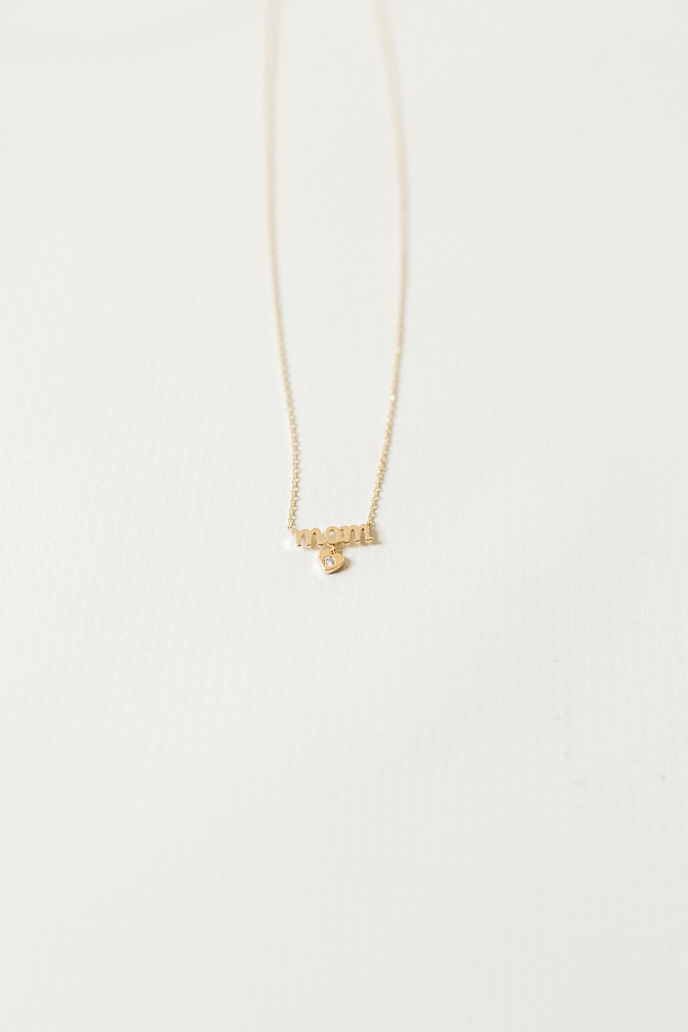 X Mom Heart Charm Necklace
