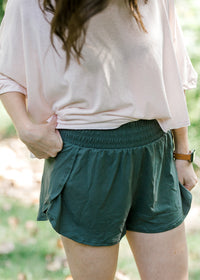 X Smoked Spruce Elastic Work Out Short