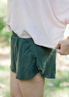Smoked Spruce Elastic Work Out Short